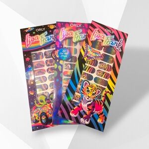 Orly Lisa Frank Colorful Alien Tiger Pups Nail Strips 22 Ea